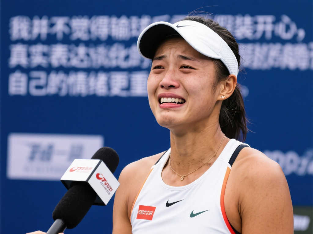 输球后为何不强颜欢笑？郑钦文直言：没必要